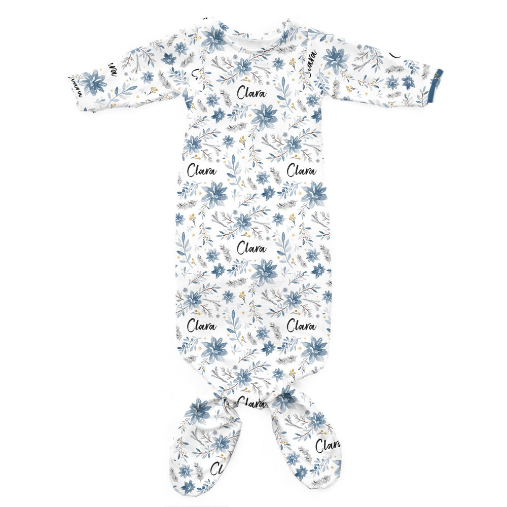Personalized Newborn Gown | Winter Whispers