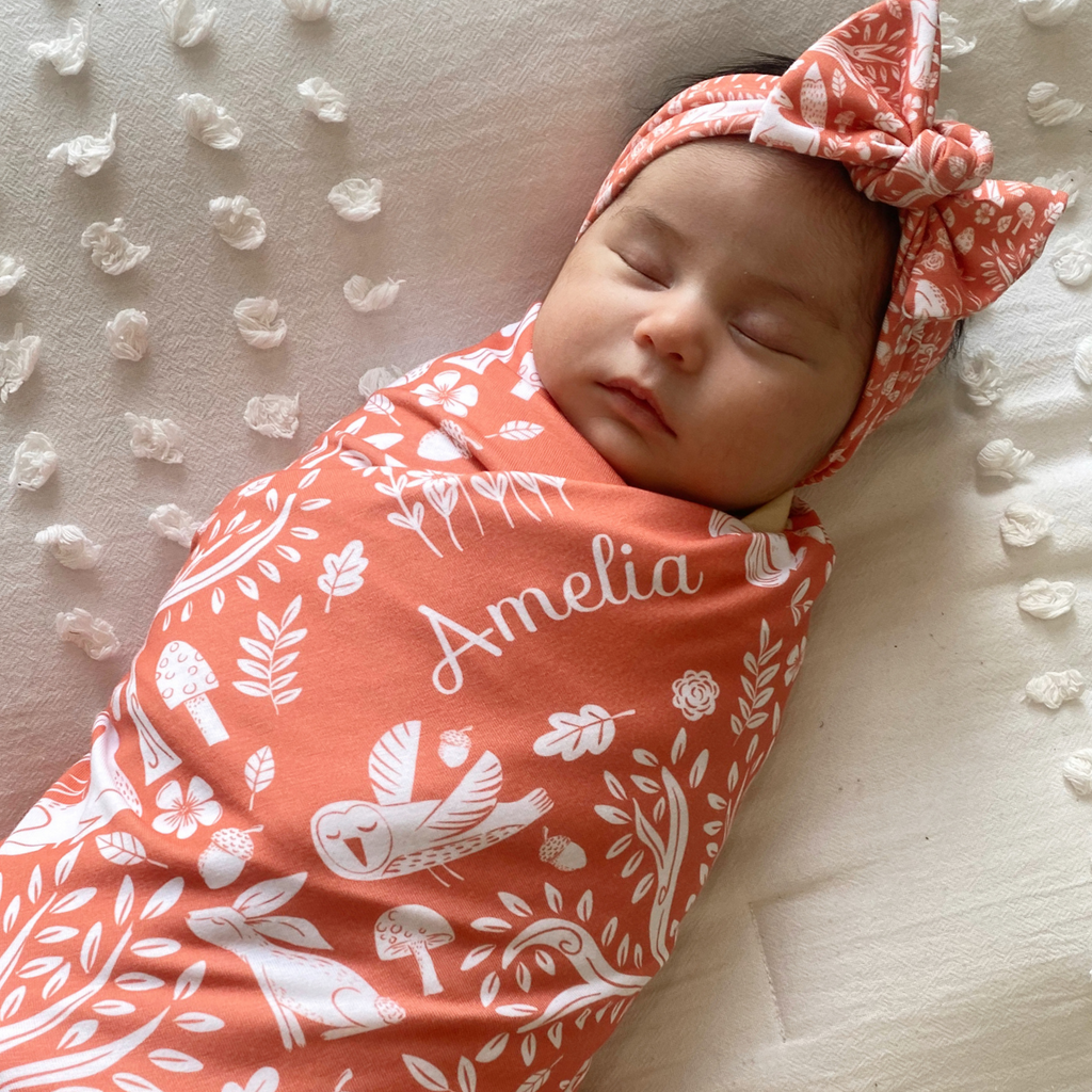 Custom swaddle and discount beanie