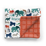 Personalized Minky  Blanket | At the Zoo