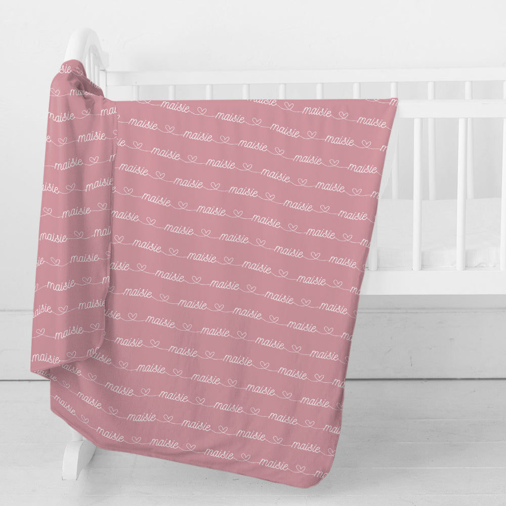 Personalized Swaddle Blanket | Simple and Sweet