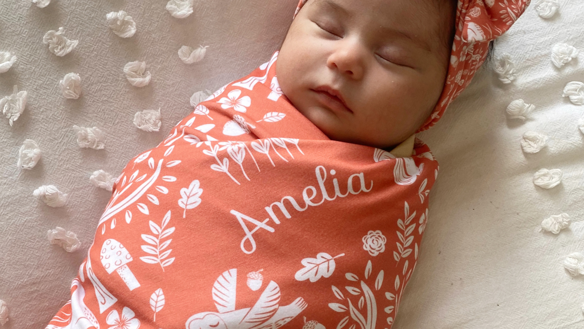 Personalized Pillowcases in  our new woodland collection in primary tones with a whimsical feel