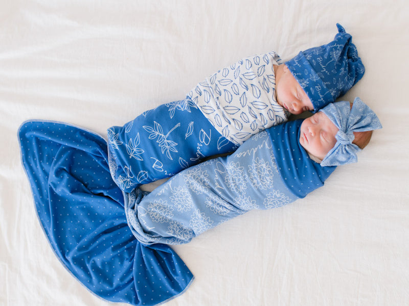 Birth Flower tree swaddle set