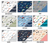 a bunch of different types of fabric