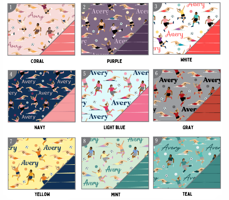 a bunch of different types of fabric