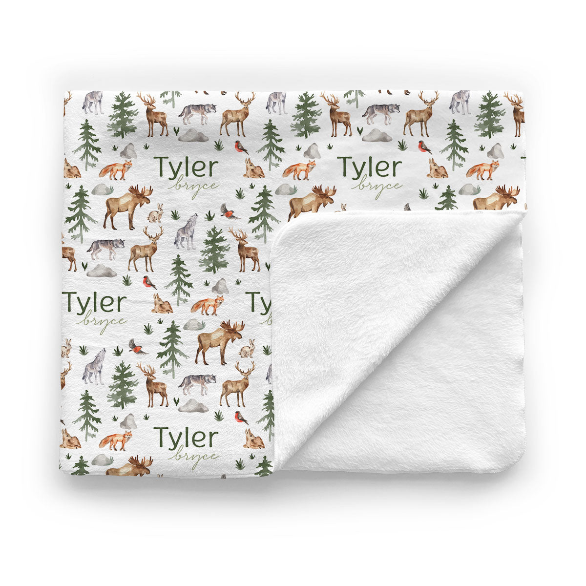 Personalized Baby Minky Blanket | Into the Wild