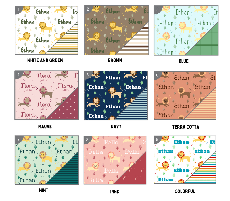 a bunch of different patterns of fabric