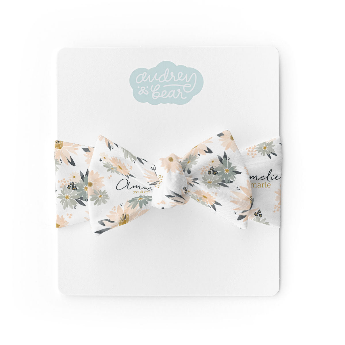 Personalized  Swaddle & Hat Set | Blooming Spring