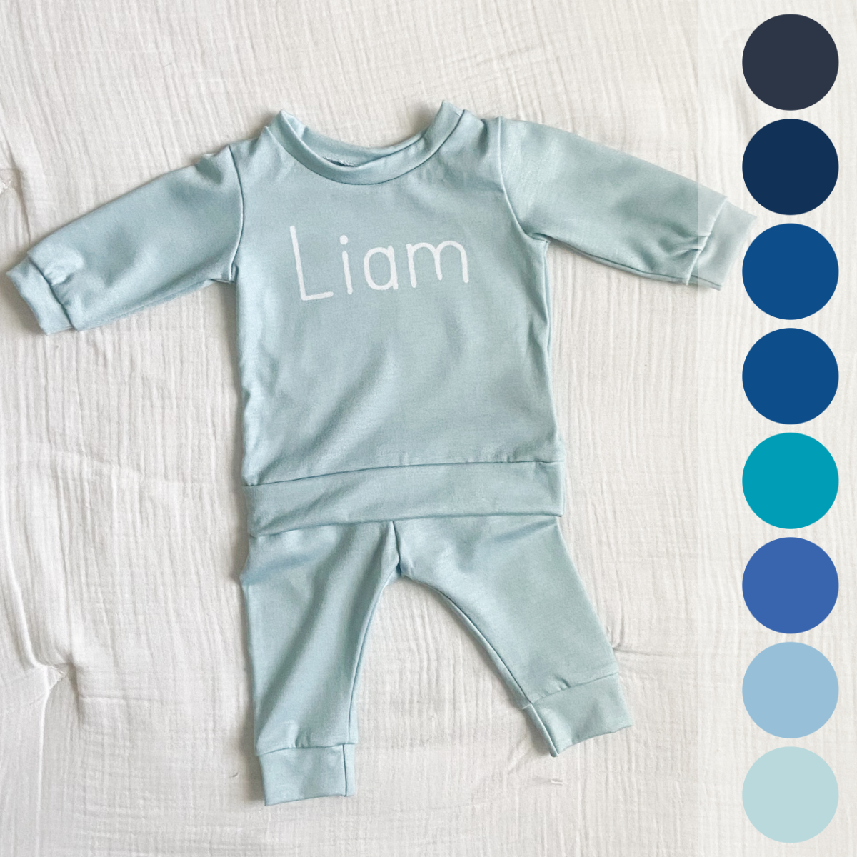 Personalized Cloudwear {Kid Loungewear} | Blues