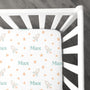 Personalized Crib Sheet | Bright Rockets