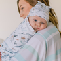 Personalized  Swaddle & Hat Set | Ocean Explorer