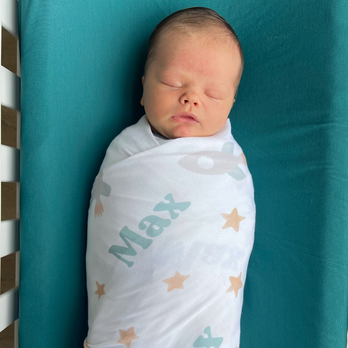 Personalized Swaddle Blanket | Bright Rockets