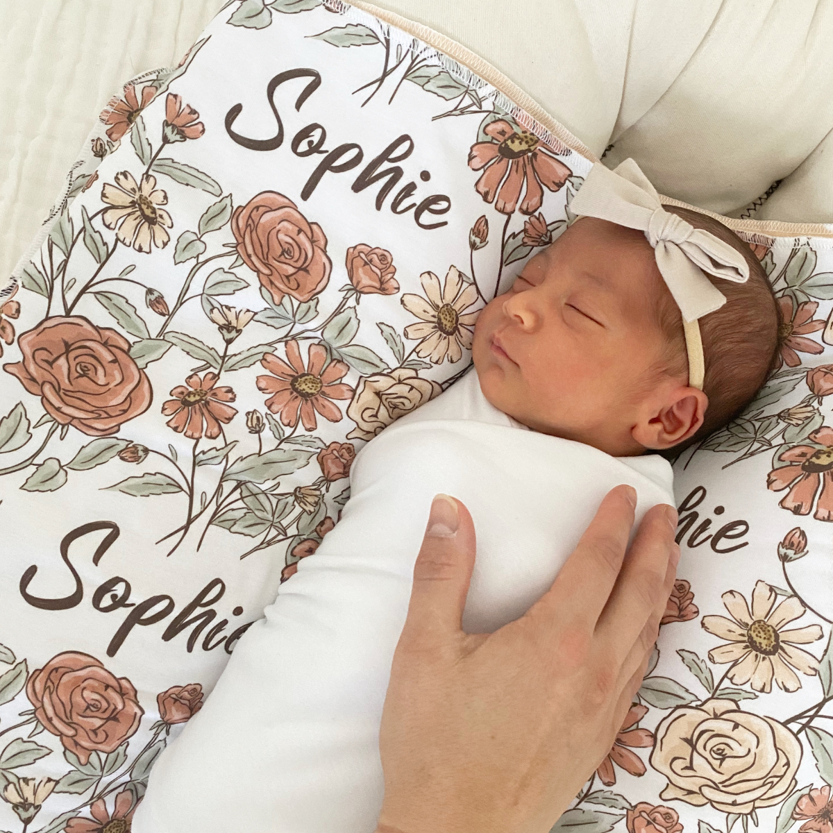 Personalized Swaddle Blanket | Secret Garden