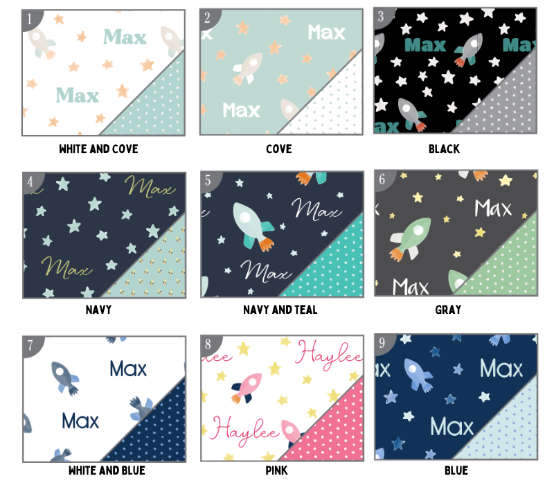 a bunch of different patterns of fabric