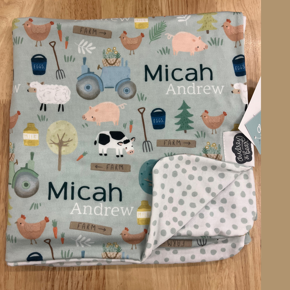 Large Double Swaddle - Personalized