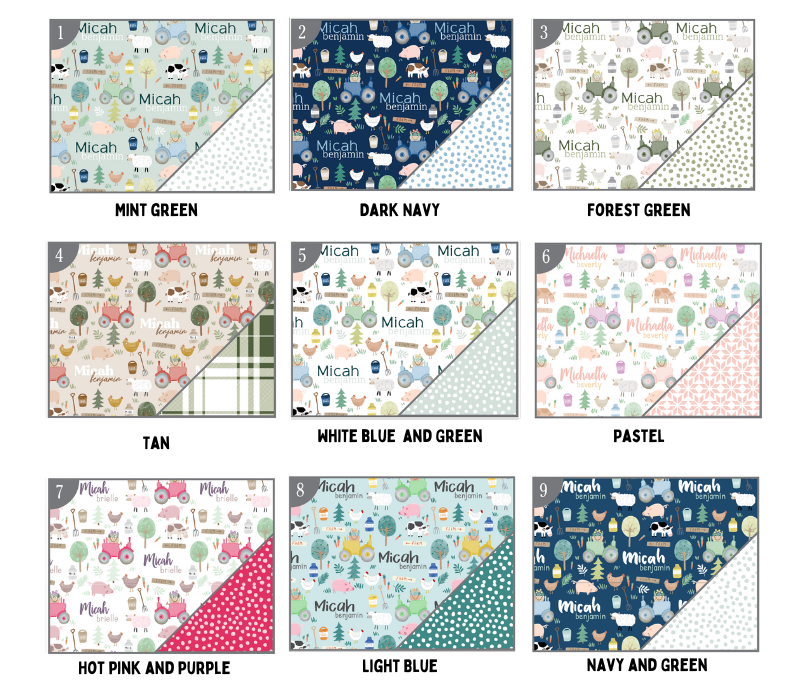 a bunch of different patterns on a sheet of paper