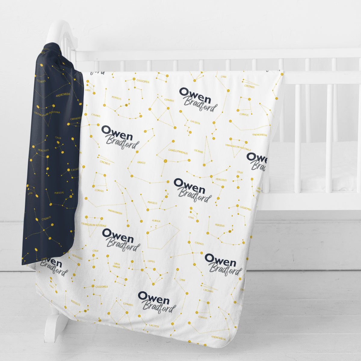 Personalized Swaddle Blanket | Captivating Constellations
