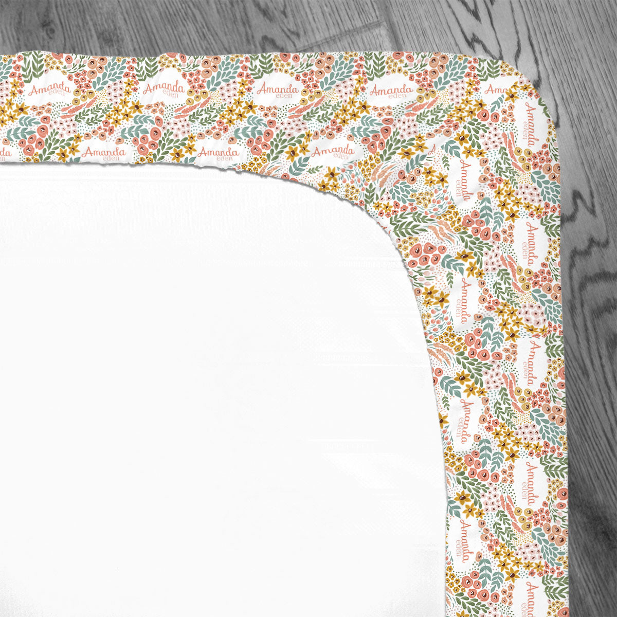 Personalized Crib Sheet | Whimsy Floral