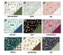 a bunch of different patterns of fabric