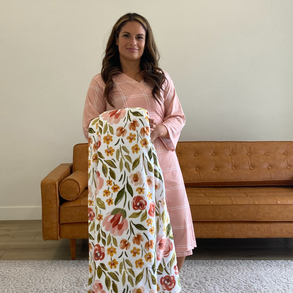 Personalized Family Name Blanket | Spring Tulip