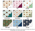 nine different designs featuring the name "Jacobs" in various colors and patterns, including forest green, blue, and cold steel. The designs are arranged in a 3x3 grid, showcasing the variety of styles and color schemes.