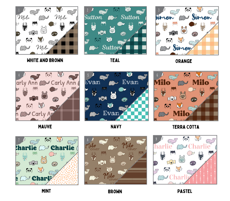 a bunch of different types of fabric