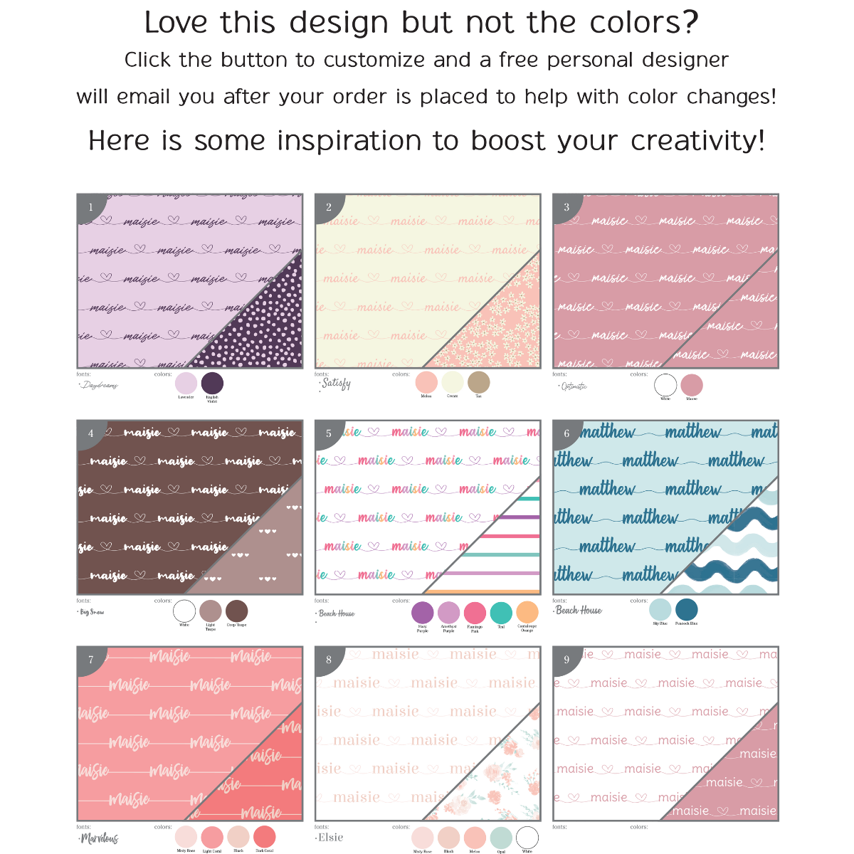 Personalized Car Seat Cover | Simple and Sweet