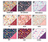 a bunch of different patterns of fabric