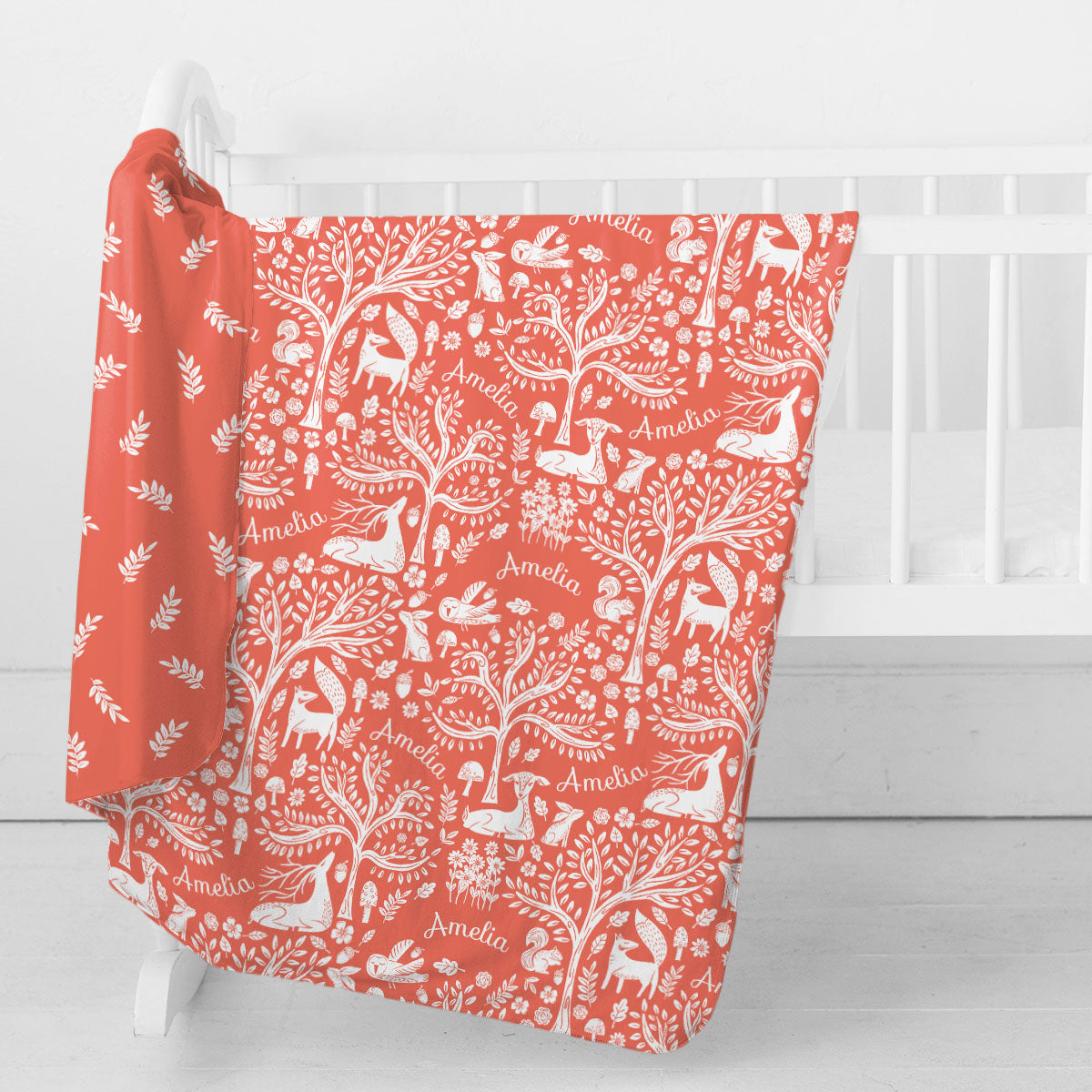 Personalized Swaddle Blanket | Fairytale Meadow