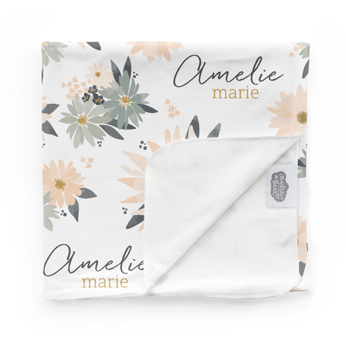Personalized Swaddle Blanket | Blooming Spring