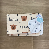 Baby Double Sided Minky Blanket - Personalized