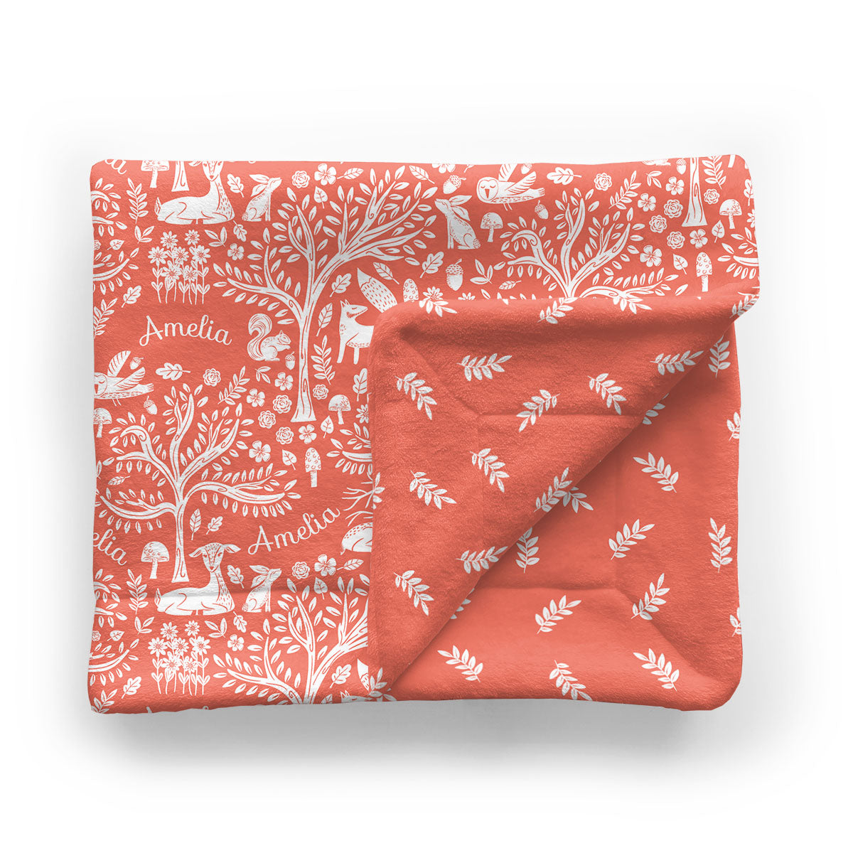 Personalized Baby Minky Blanket | Fairytale Meadow