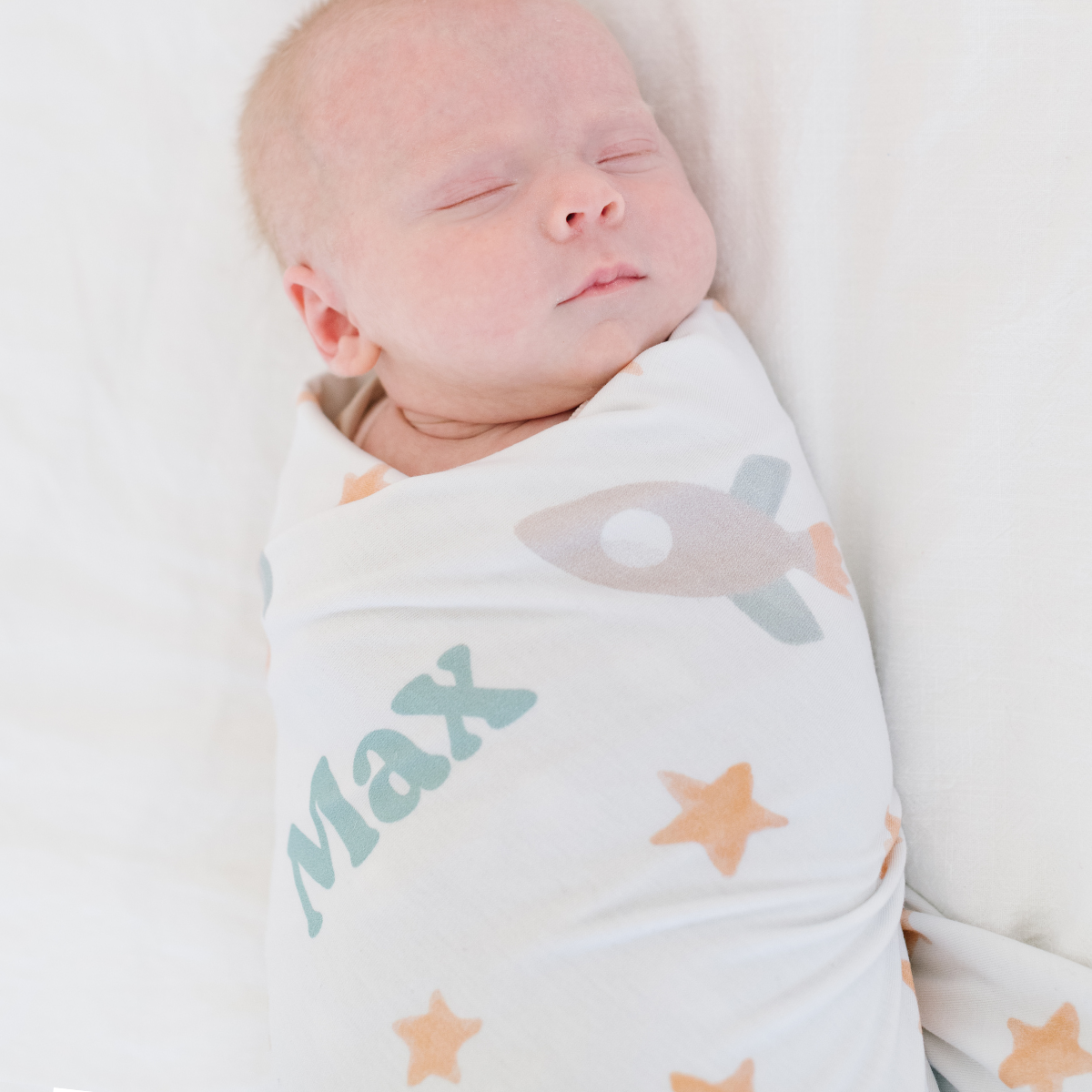 Personalized Swaddle Blanket | Bright Rockets