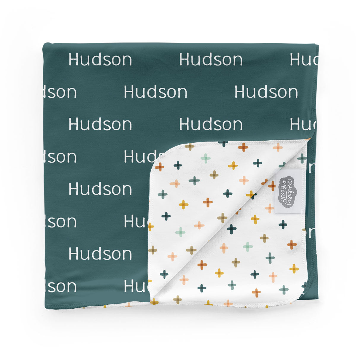 Personalized Swaddle Blanket | Farmhouse Crisscross