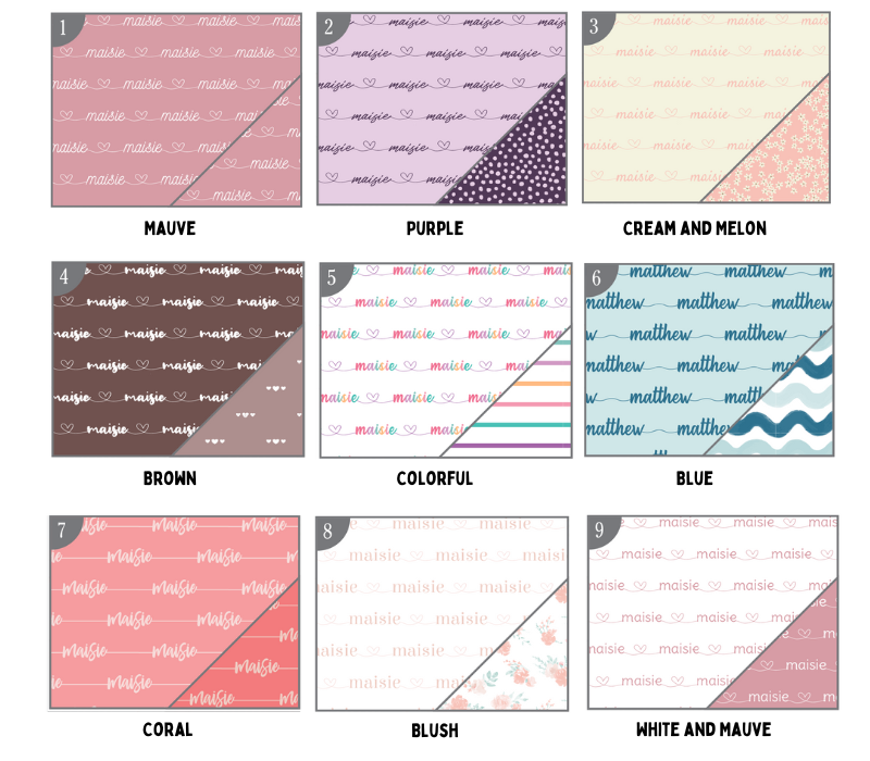 the different colors of paper