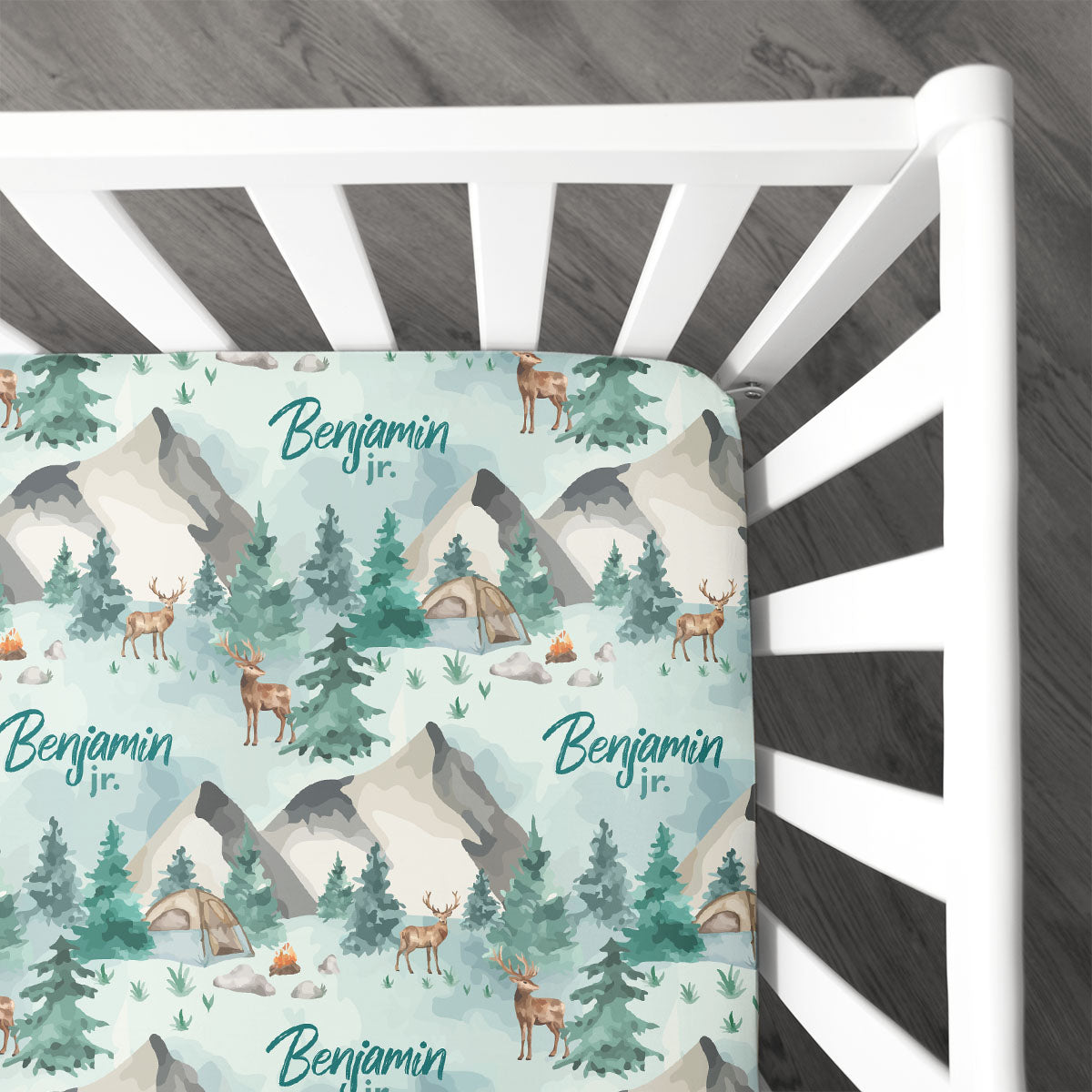 Personalized Crib Sheet | The Great Outdoors