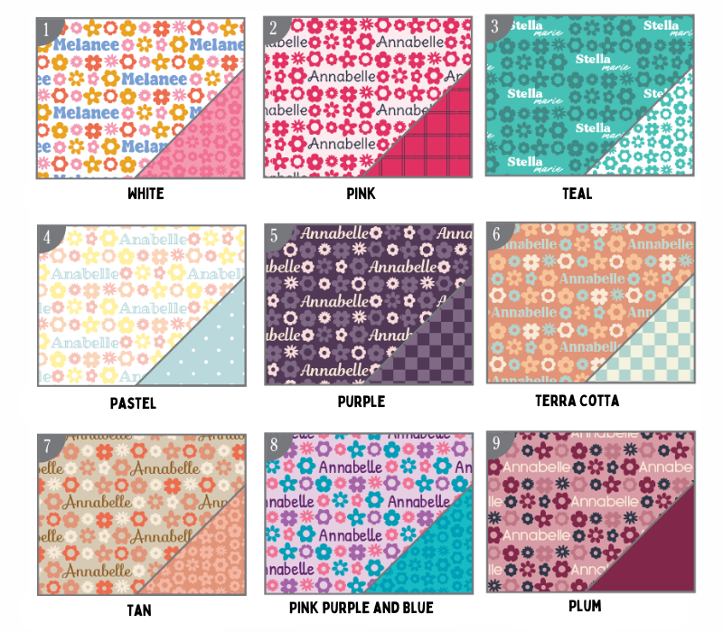 a bunch of different patterns on a sheet of paper