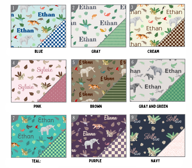 a bunch of different patterns of fabric