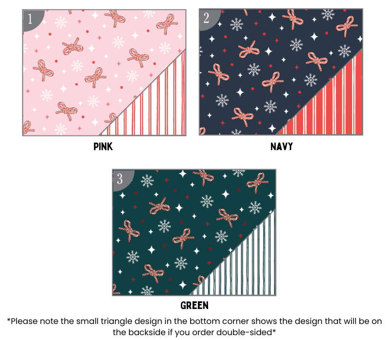 Crib Sheet | Candy Cane bows