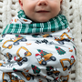 Personalized Swaddle Blanket | Christmas Construction