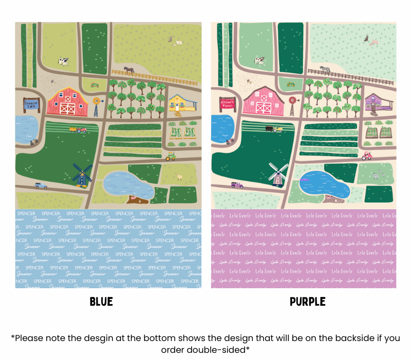 Personalized Play Blanket | Farm