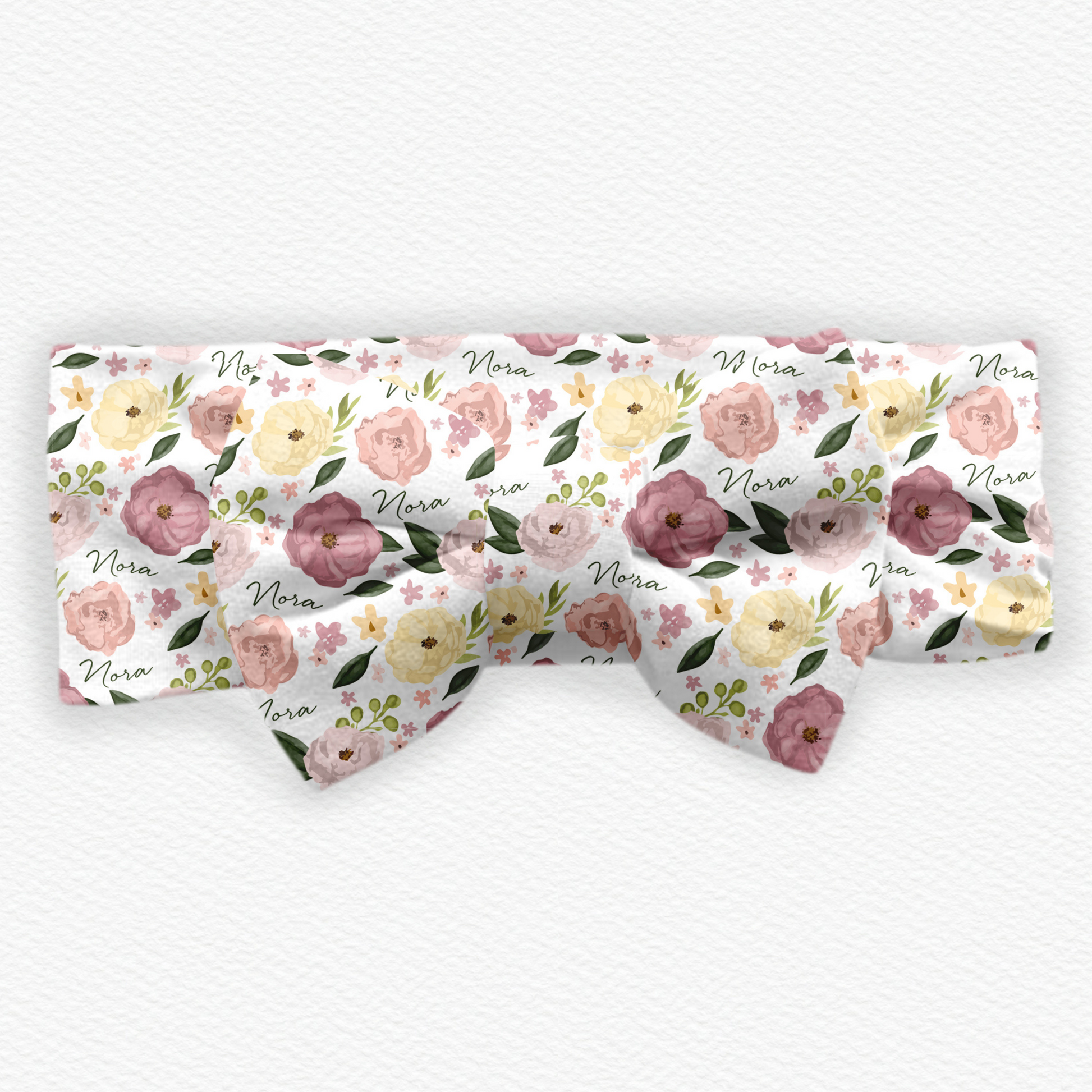 Personalized  Swaddle & Hat Set | Bella Flora