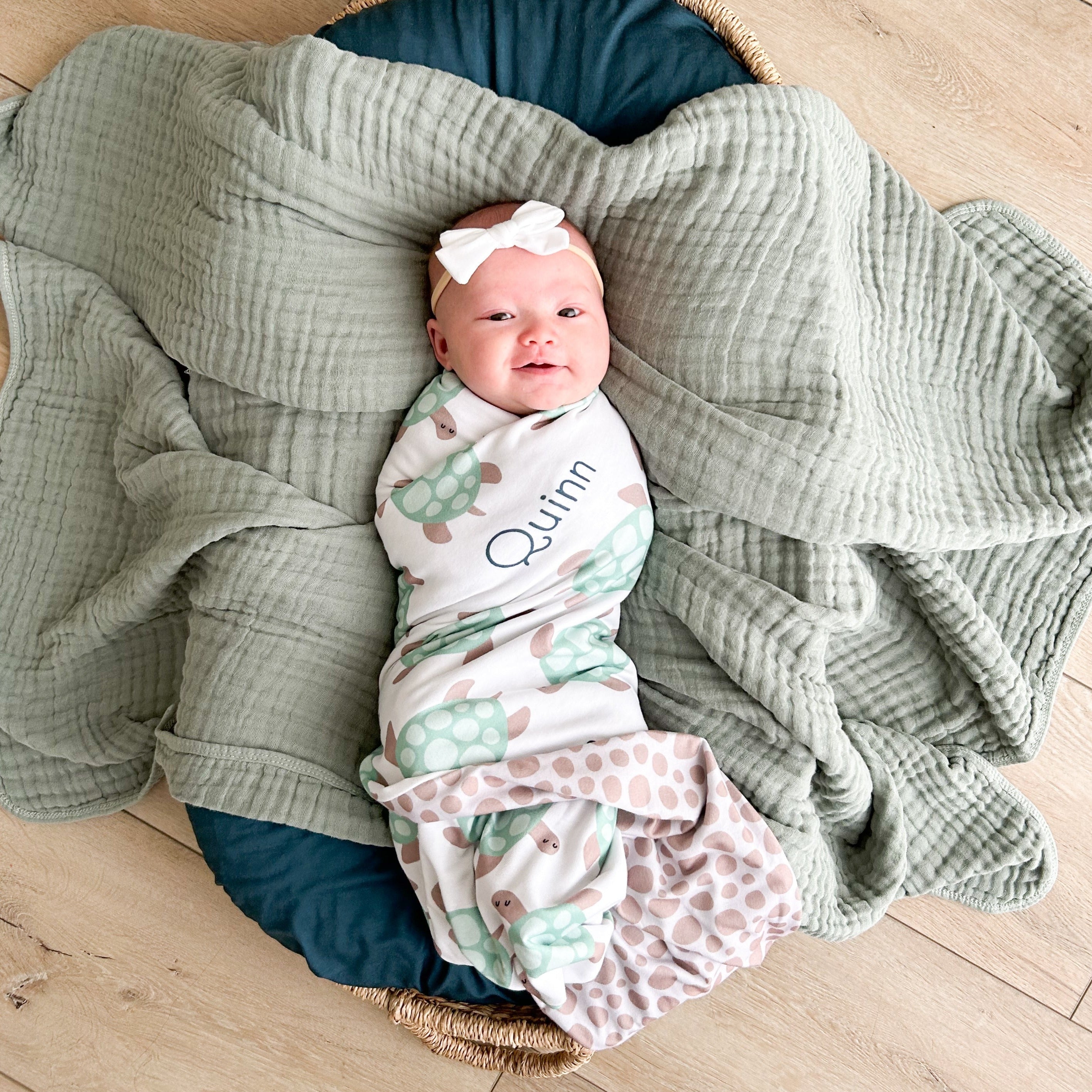 Personalized Swaddle Blanket | Under the Sea