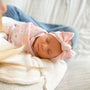 Personalized Swaddle & Hat Set | Sunny Daisies
