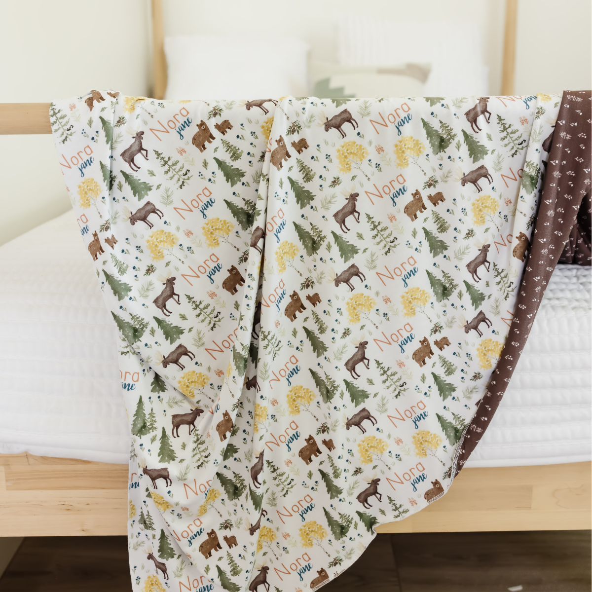 Personalized Swaddle Blanket | Mountain Explorer
