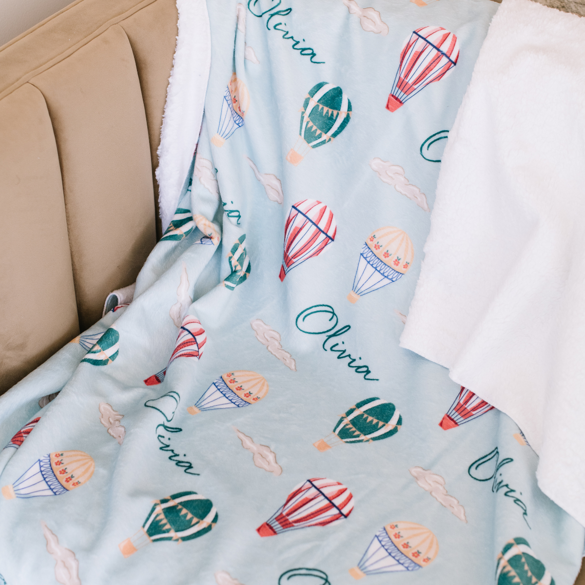 Personalized Minky  Blanket | Time Flies