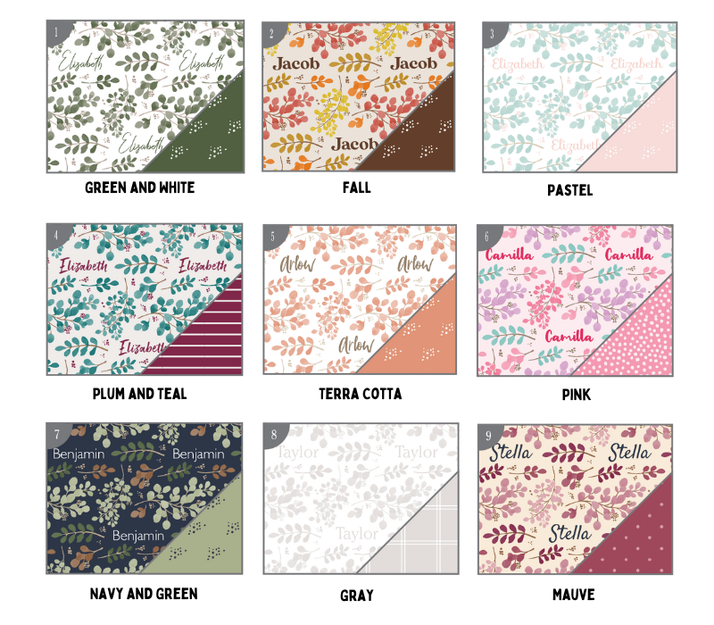 a bunch of different patterns of fabric