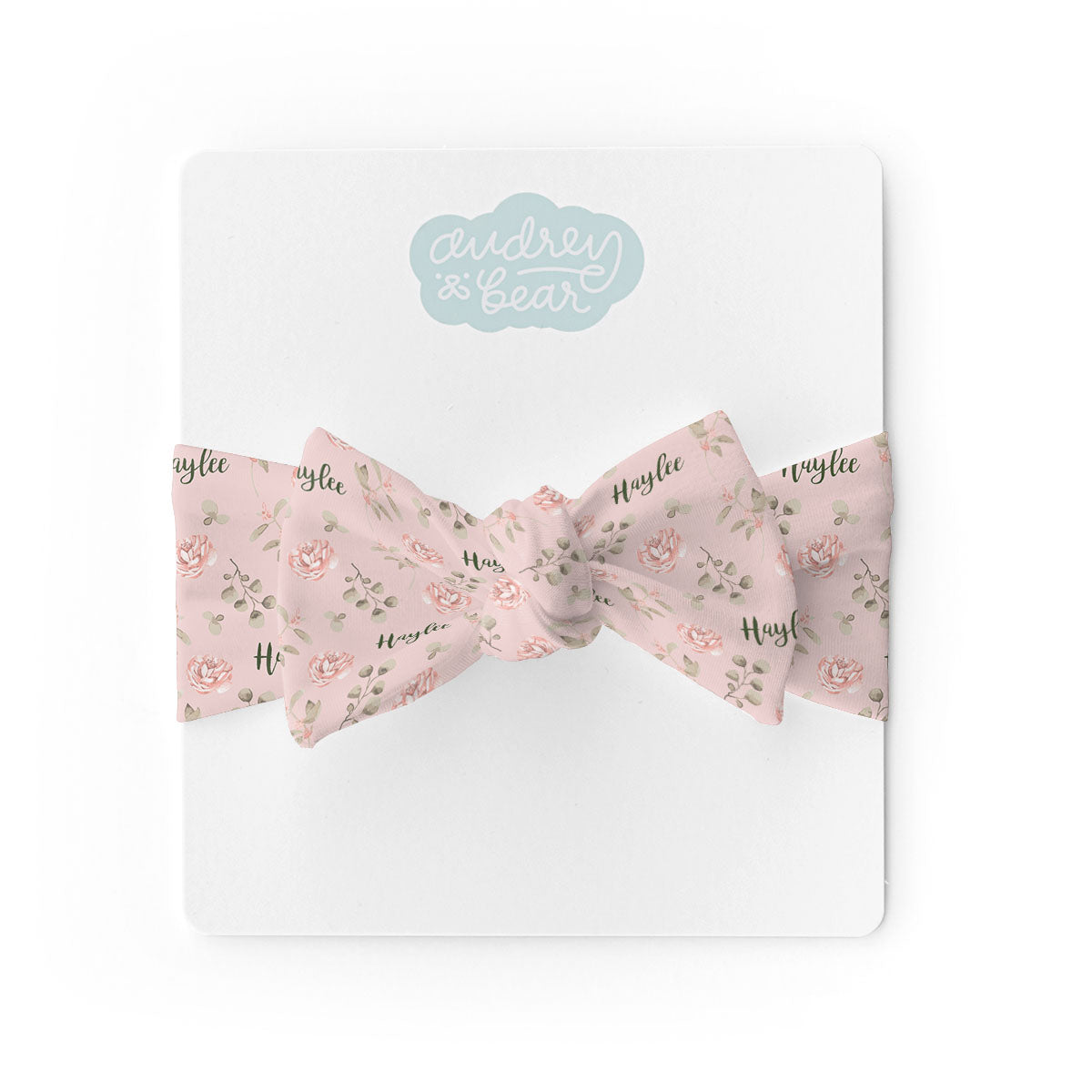 Personalized  Swaddle & Hat Set | Country Floral