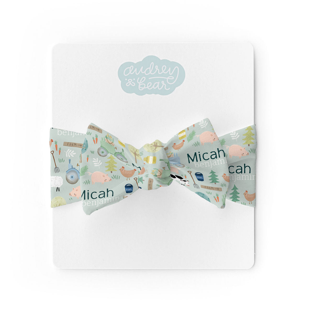 Personalized Swaddle & Hat Set | Farmyard