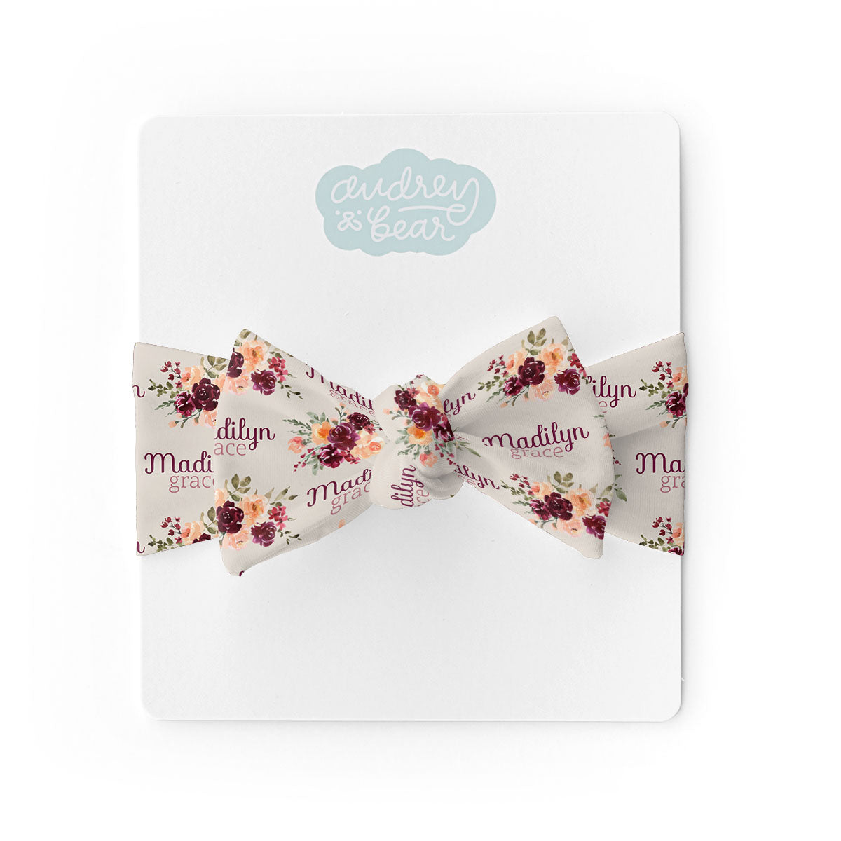 Personalized Swaddle & Hat Set | Harvest Floral