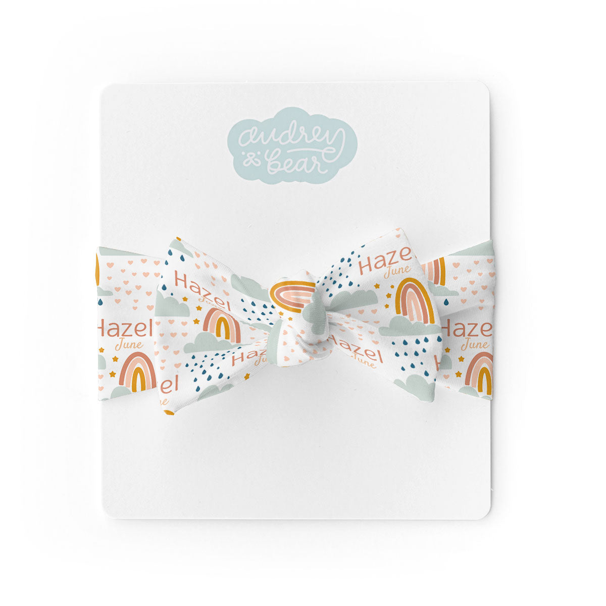 Personalized Swaddle & Hat Set | Rainbow Wishes